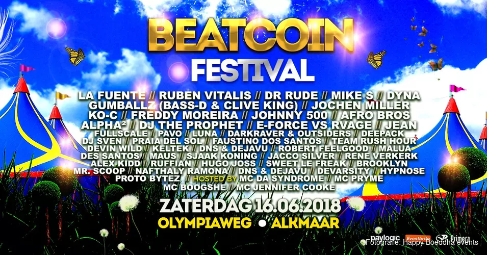 Beatcoin Festival 16 juni naar Alkmaar