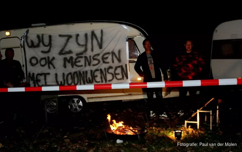 Woonwagenprotest Alkmaar en Heerhugowaard vandaag verder