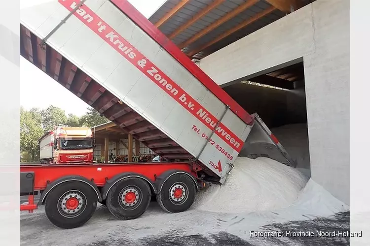 Ruim 600 ton zout voor nieuw steunpunt Heerhugowaard