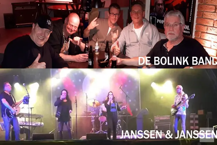 Zaterdag twee topbands in Marlene: Janssen & Janssen + De Bolink Band