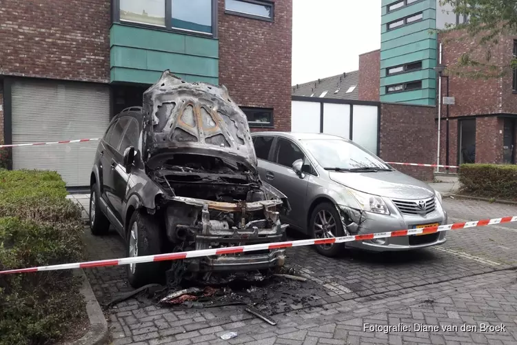 Auto door brand verwoest aan Keerkring