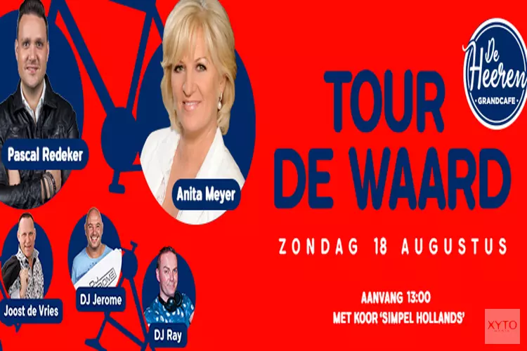 Feest in De Heeren tijdens Tour de Waard met o.a. Anita Meijer, Pascal Redeker en Joost de Vries