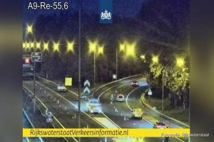 A9 bij Beverwijk dicht: &#39;Omrijden via Velsertunnel&#39;