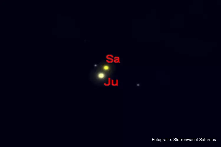 Bijzondere samenstand tussen Jupiter en Saturnus