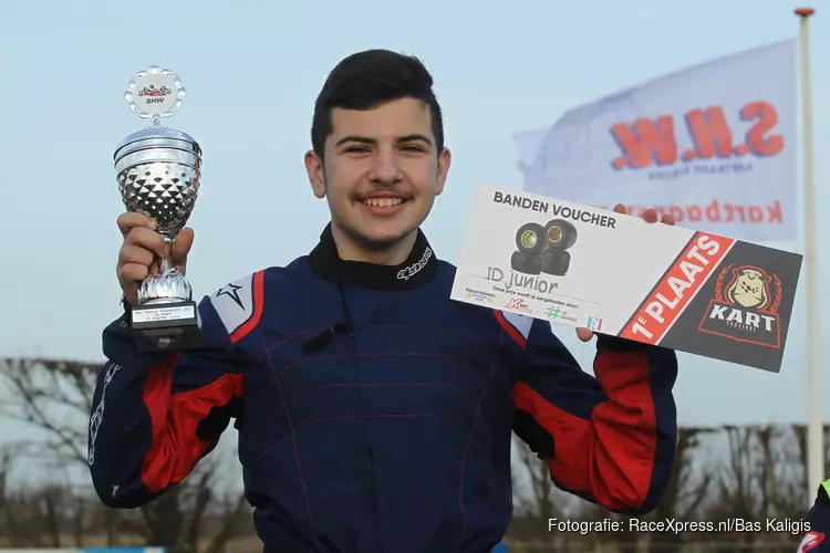 Maxim Haroutounian wint eerste kartrace van het seizoen in ID Engines Junior: “Alle karts zijn gelijk, het komt aan op de coureur”