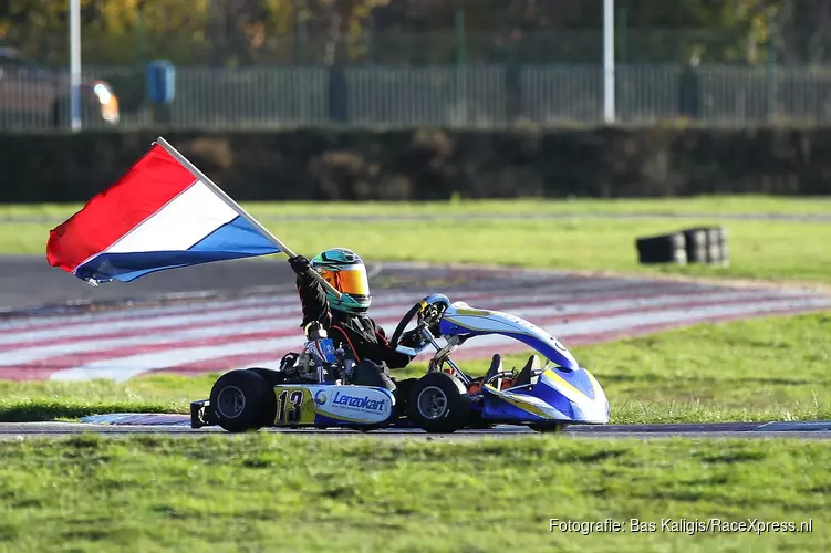 Karter Pieter Appelman laat direct zijn talent zien: rookiekampioen in het NK!