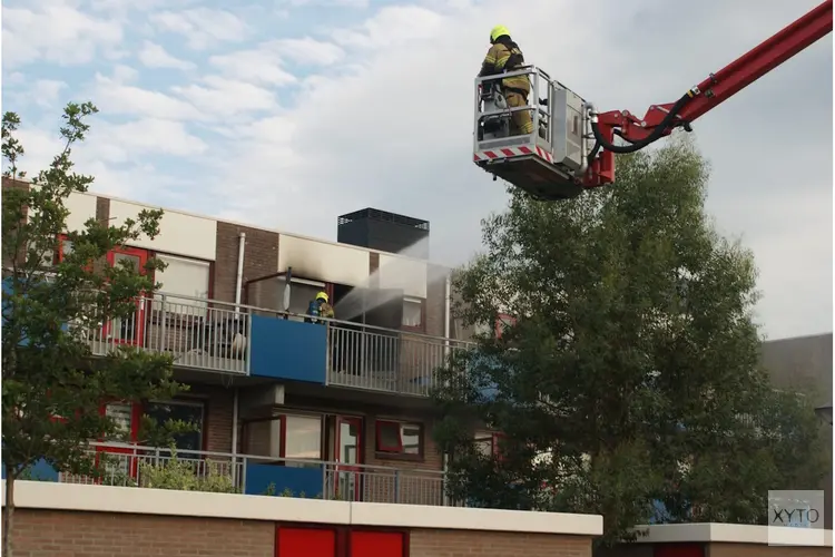 Woningbrand aan het Spui in Heerhugowaard