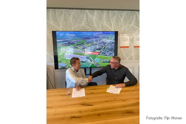 Fijn Wonen en Building4you ondertekenen intentieovereenkomst voor uitbreiding van nieuwbouwwijk De Klamp met circa 100 betaalbare koopwoningen