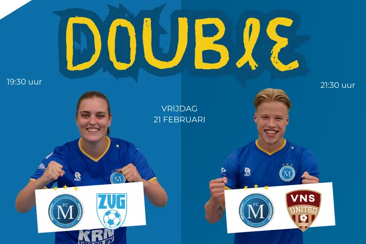 Spannende Dubbel Futsalavond bij FC Marlène: Vrouwen tegen ZVG Cagemax. Mannen in topduel tegen VNS United