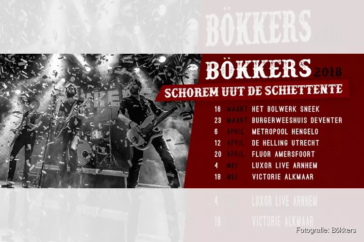 Bökkers op 18 mei in Podium Victorie